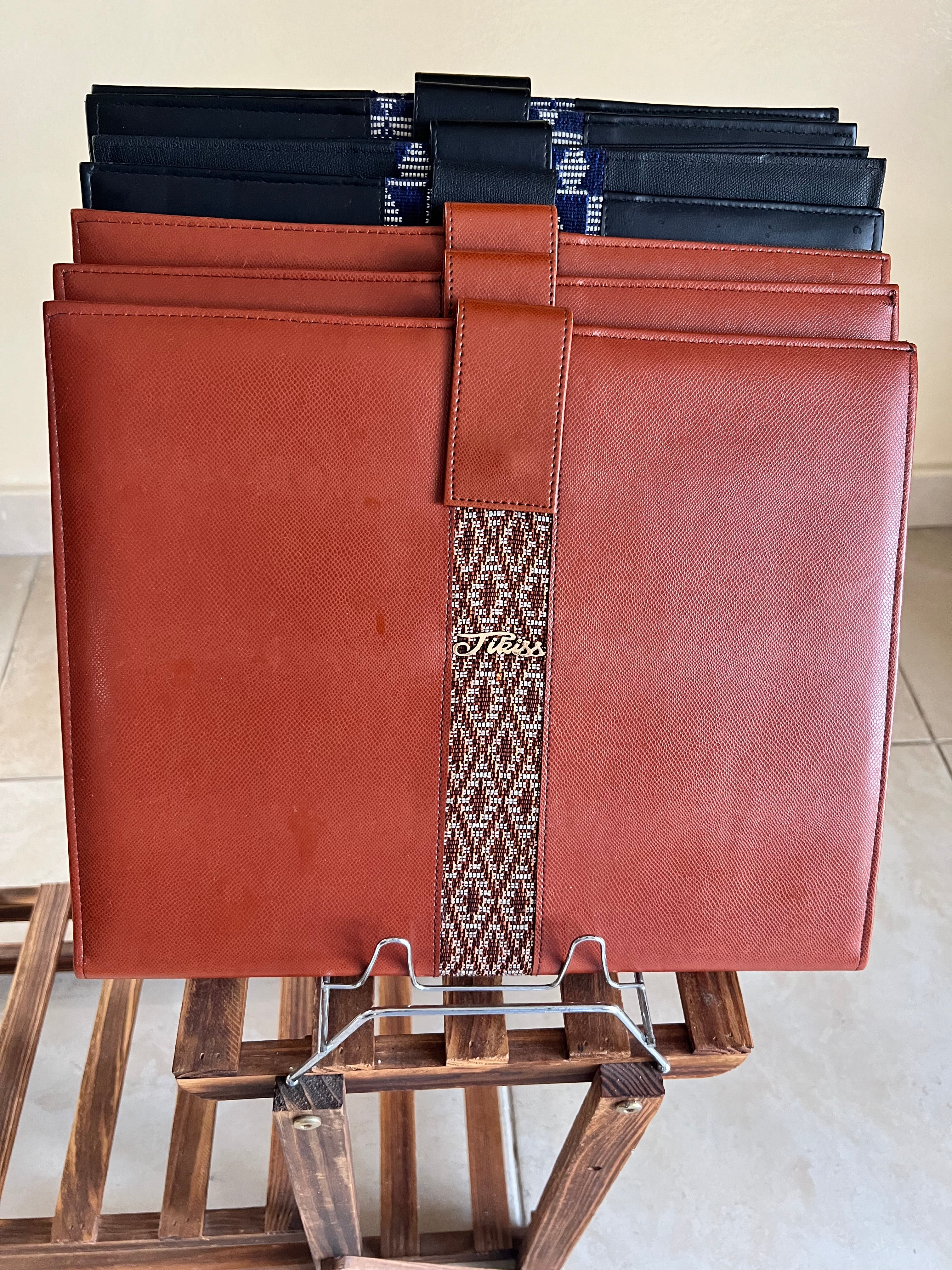Leather document folder