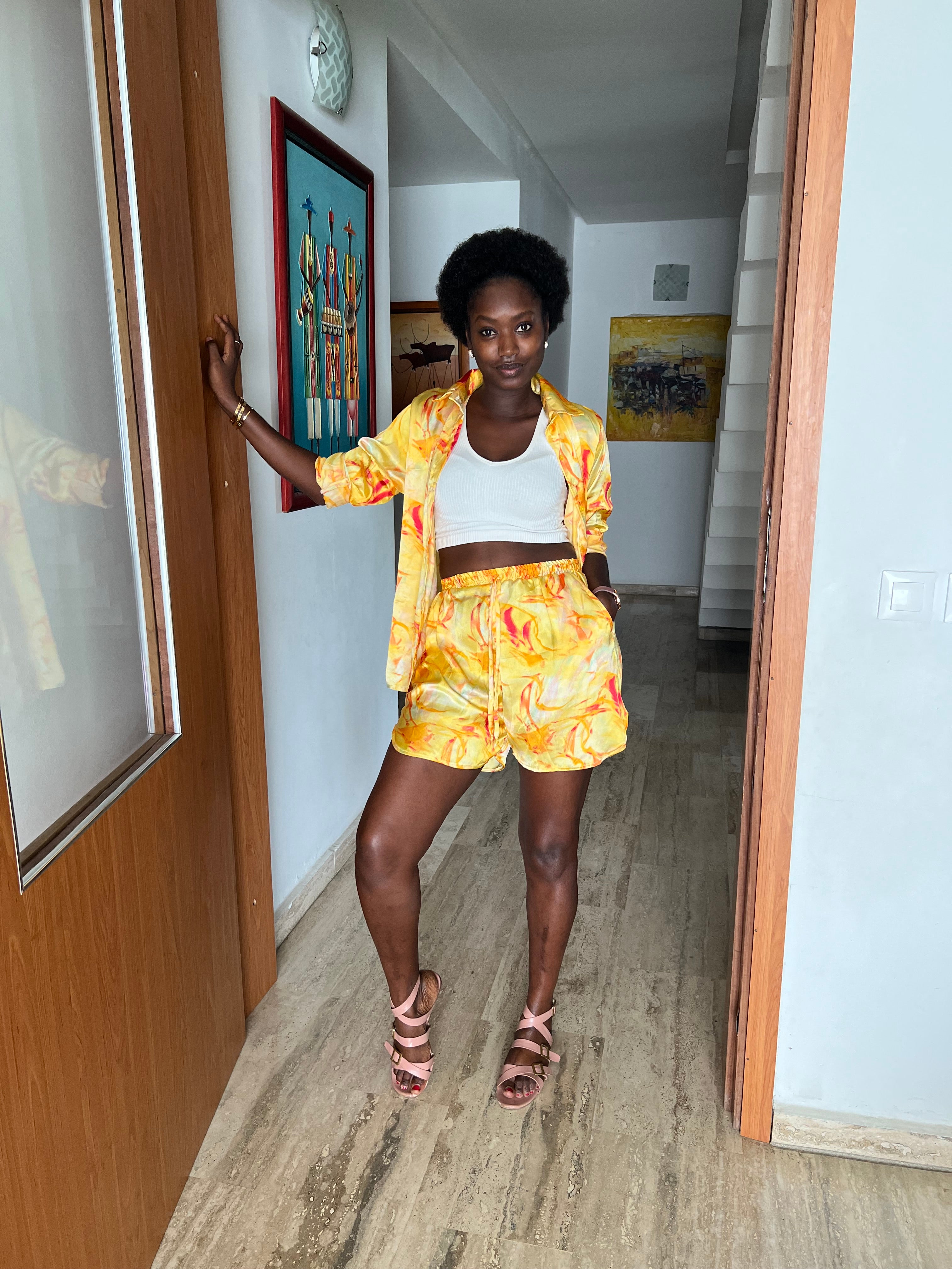 Ensemble soie short