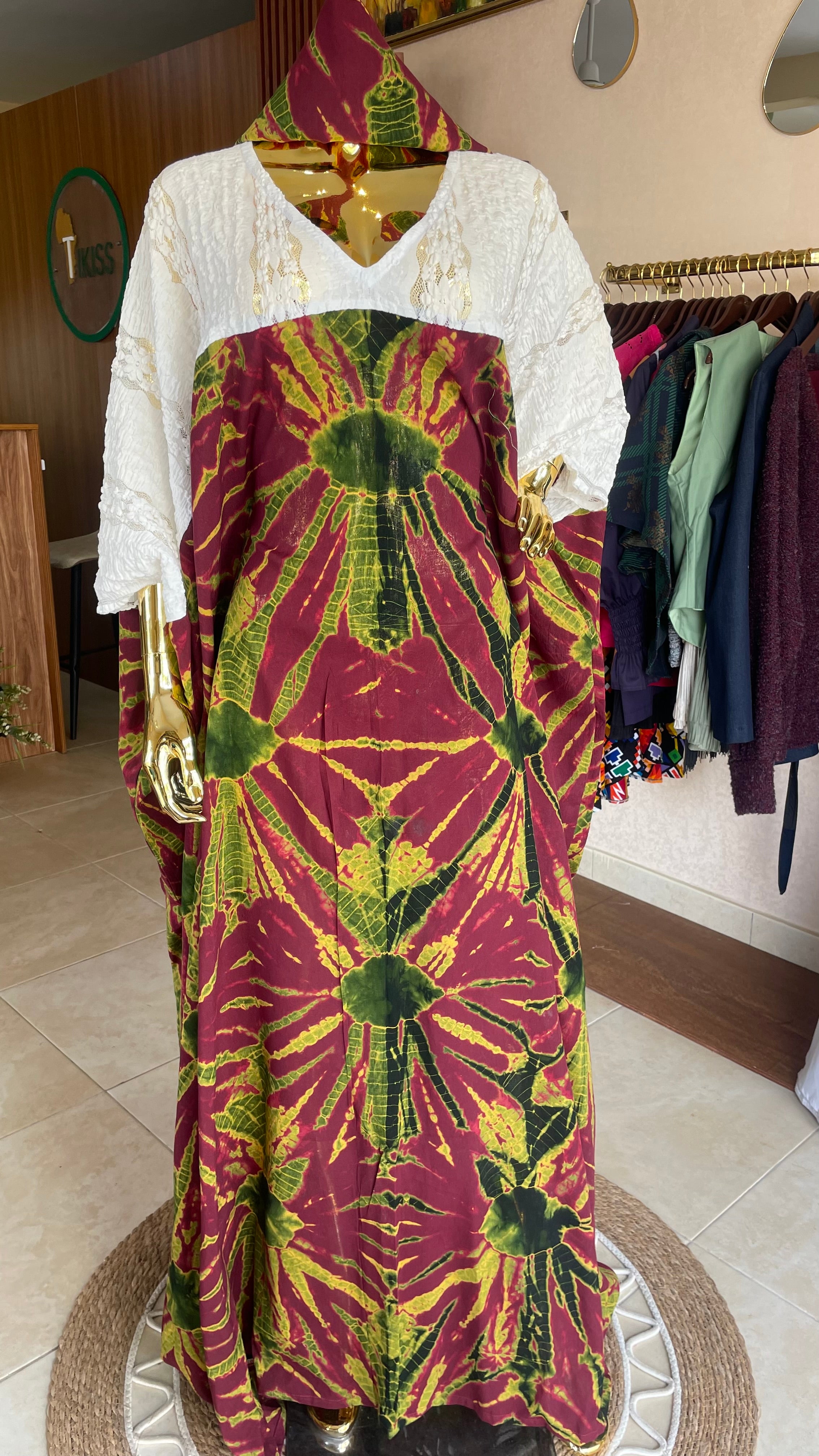 Boubou Dentelle/Teinture